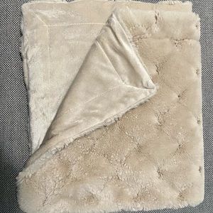 Brand new super soft beige baby blanket